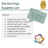 Ole Earrings Pattern par Puca - The Argus Collection