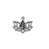 OmLotusCharmAntSilver - The Argus Collection