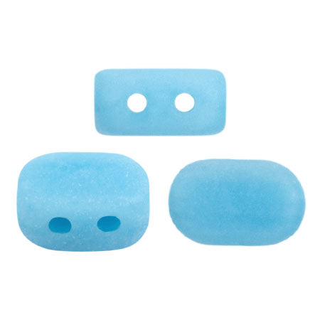 Lipsi Beads par Puca, Opaque Aqua, 5g - The Argus Collection