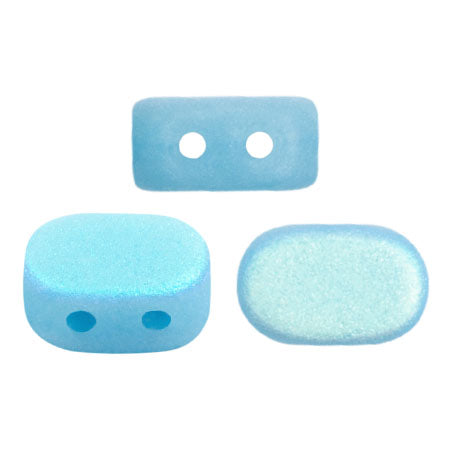 Lipsi Beads par Puca, Opaque Aqua, 5g - The Argus Collection