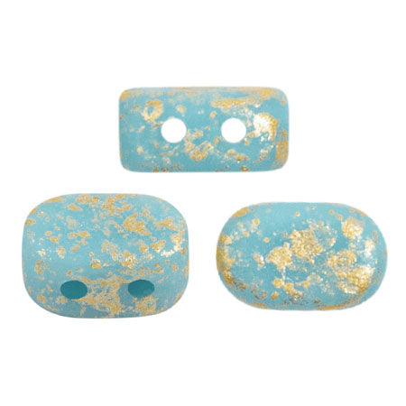 Lipsi Beads par Puca, Opaque Aqua, 5g - The Argus Collection