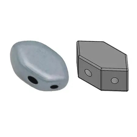 Paros Beads par Puca, Ceramic Look, 5g - The Argus Collection