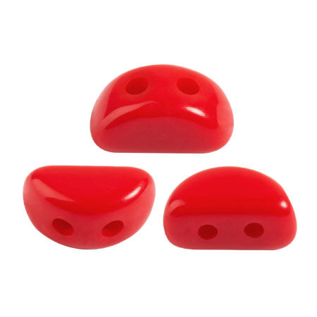 Kos Beads par Puca, Opaque Coral Red, 5g. & 20g.