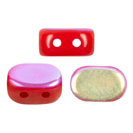 Lipsi Beads par Puca, Coral Red, 5g - The Argus Collection