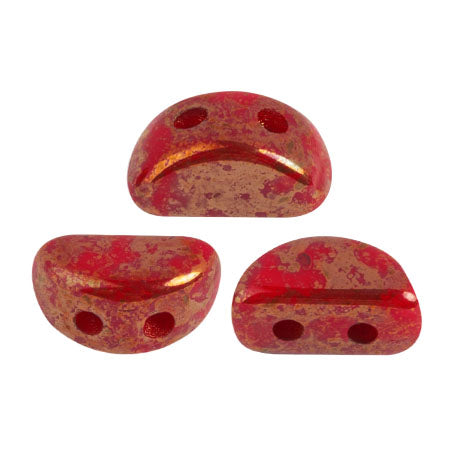Kos Beads par Puca, Opaque Coral Red, 5g. & 20g.