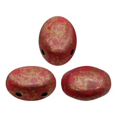 Samos Beads par Puca, Coral Red, 5 or 20g Collection