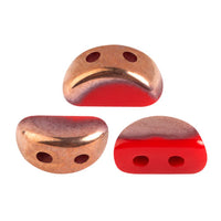 Kos Beads par Puca, Opaque Coral Red, 5g. & 20g.