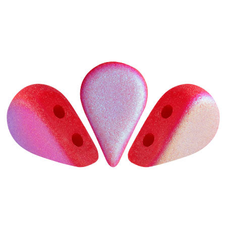 Amos Beads par Puca, Coral Red, 5g & 20g