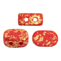 Lipsi Beads par Puca, Coral Red, 5g - The Argus Collection