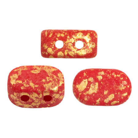 Lipsi Beads par Puca, Coral Red, 5g - The Argus Collection