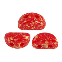Kos Beads par Puca, Opaque Coral Red, 5g. & 20g.