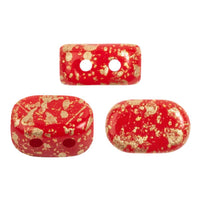 Lipsi Beads par Puca, Coral Red, 5g - The Argus Collection
