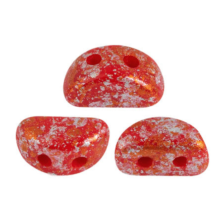 Kos Beads par Puca, Opaque Coral Red, 5g. & 20g.