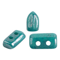 Piros Beads par Puca, Opaque Green Turquoise, 5g & 20g