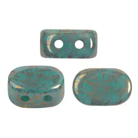 Lipsi Beads par Puca, Green Turquoise, 5g & 20g - The Argus Collection
