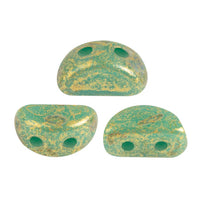 Kos Beads par Puca, Opaque Green Turquoise, 5g.