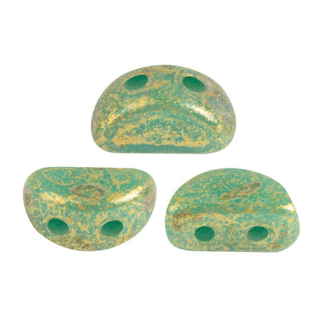 Kos Beads par Puca, Opaque Green Turquoise, 5g.
