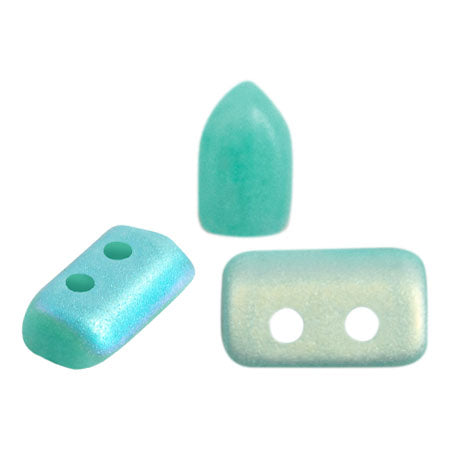 Piros Beads par Puca, Opaque Green Turquoise, 5g & 20g