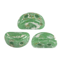 Kos Beads par Puca, Opaque Green Turquoise, 5g.