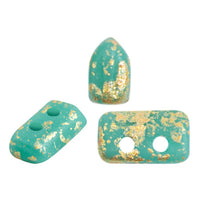 Piros Beads par Puca, Opaque Green Turquoise, 5g & 20g