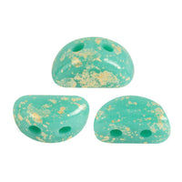 Kos Beads par Puca, Opaque Green Turquoise, 5g.