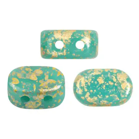 Lipsi Beads par Puca, Green Turquoise, 5g & 20g - The Argus Collection