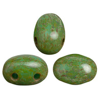Samos Beads par Puca, Opaque Green Turquoise, 5g & 20g