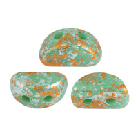 Kos Beads par Puca, Opaque Green Turquoise, 5g.