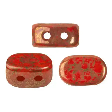 Lipsi Beads par Puca, Opaque Light Coral Red, 5g & 20g - The Argus Collection