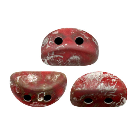 Kos Beads par Puca, Opaque Coral Red, 5g. & 20g.