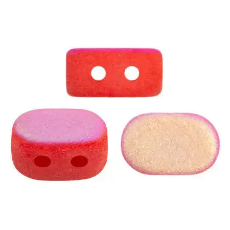 Lipsi Beads par Puca, Opaque Light Coral Red, 5g & 20g - The Argus Collection