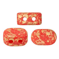 Lipsi Beads par Puca, Opaque Light Coral Red, 5g & 20g - The Argus Collection