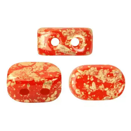 Lipsi Beads par Puca, Opaque Light Coral Red, 5g & 20g - The Argus Collection