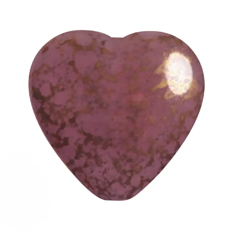 FP Czech Glass Heart Beads, Opaque Rose, 4 pcs. - The Argus Collection