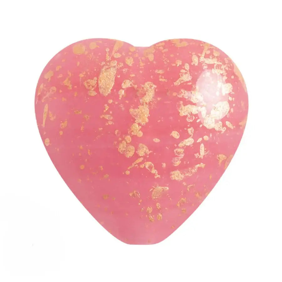 FP Czech Glass Heart Beads, Opaque Rose, 4 pcs. - The Argus Collection