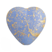 FP Czech Glass Heart Beads, Opaque Sky Blue, 4 pcs. - The Argus Collection