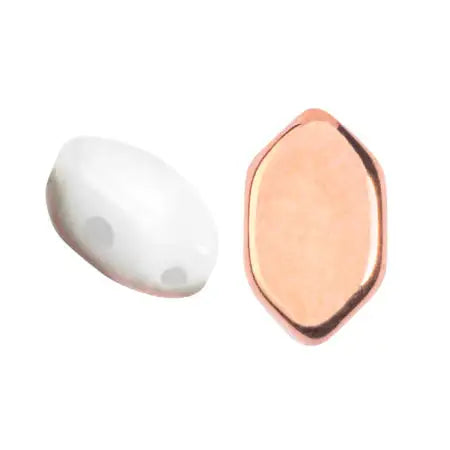 Paros Beads par Puca, White, 5g - The Argus Collection