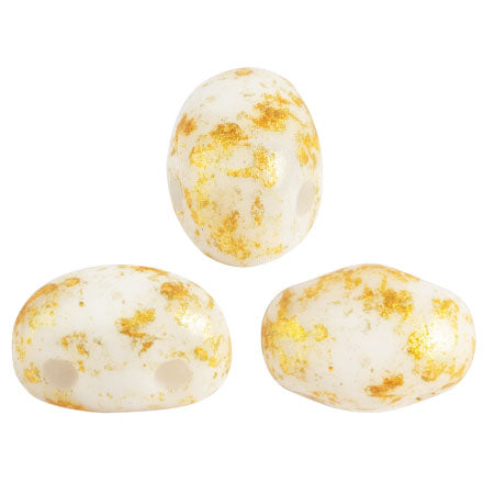 Samos Beads par Puca, Opaque White, 5g & 20g