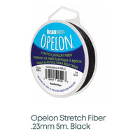 Opelon Stretch Fibre Cord, .23mm, White or Black - The Argus Collection