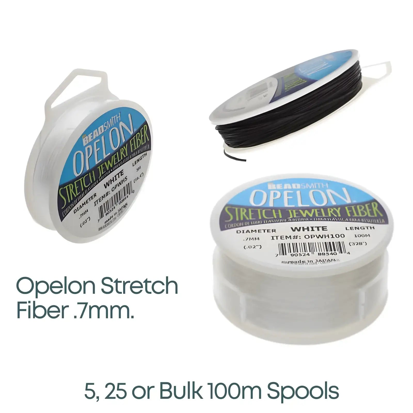 Opelon Stretch Fibre Cord, .7mm - The Argus Collection