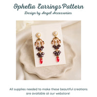 Ophelia Earrings Pattern by Angel Accessories
