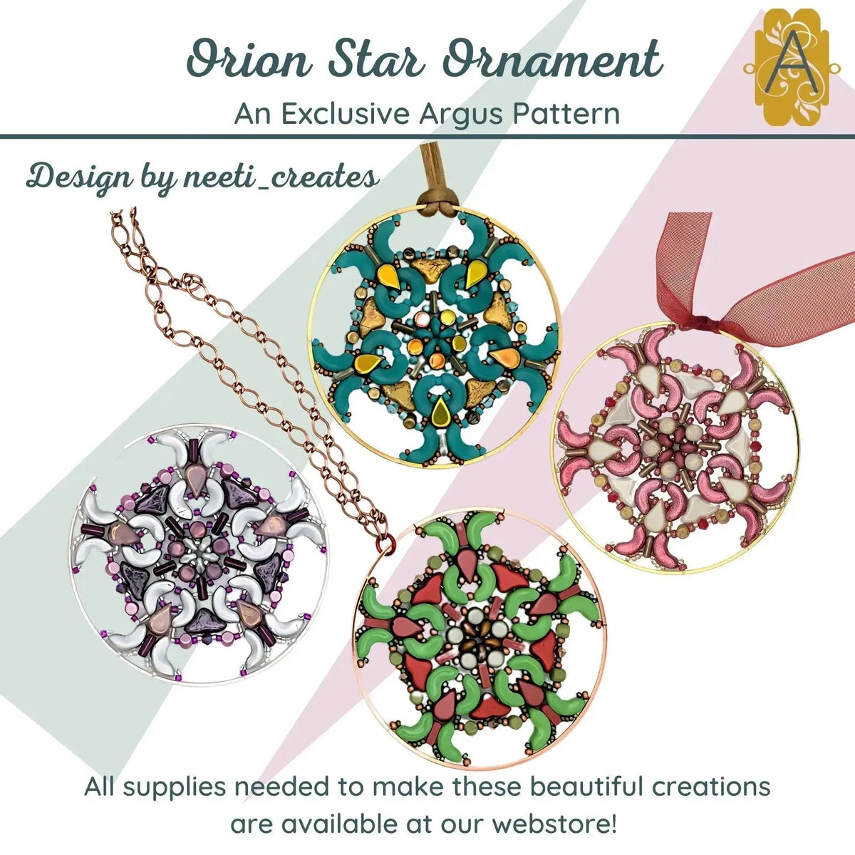 Orion Star Holiday Ornament Pattern - The Argus Collection