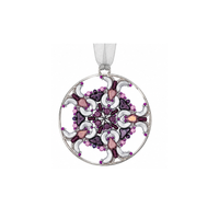 Orion Star ornament beading kit in Violet with purple, lilac, white and silver-toned beads