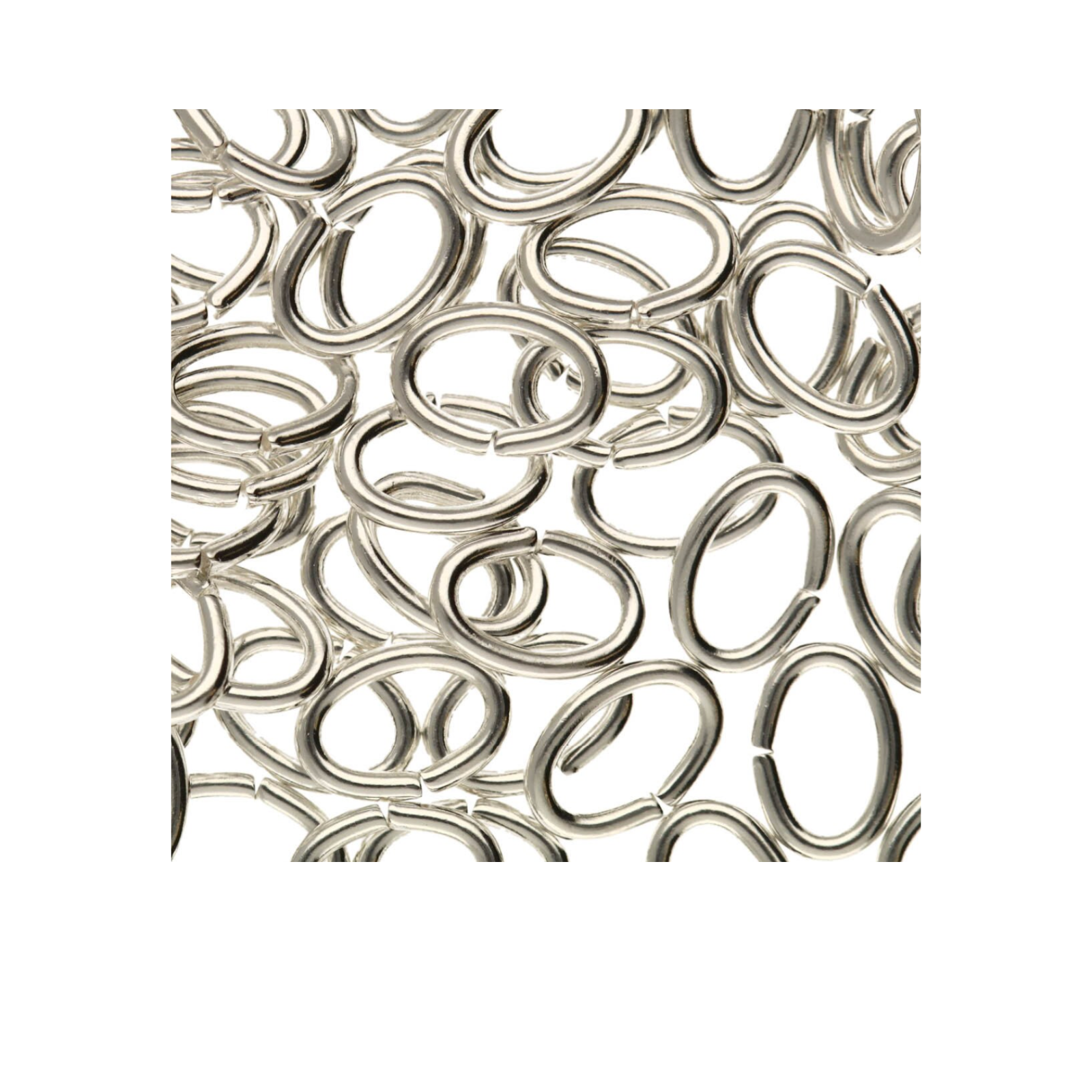 Oval Jump Rings, 18 gauge, 5x7mm O.D. 36 Pieces