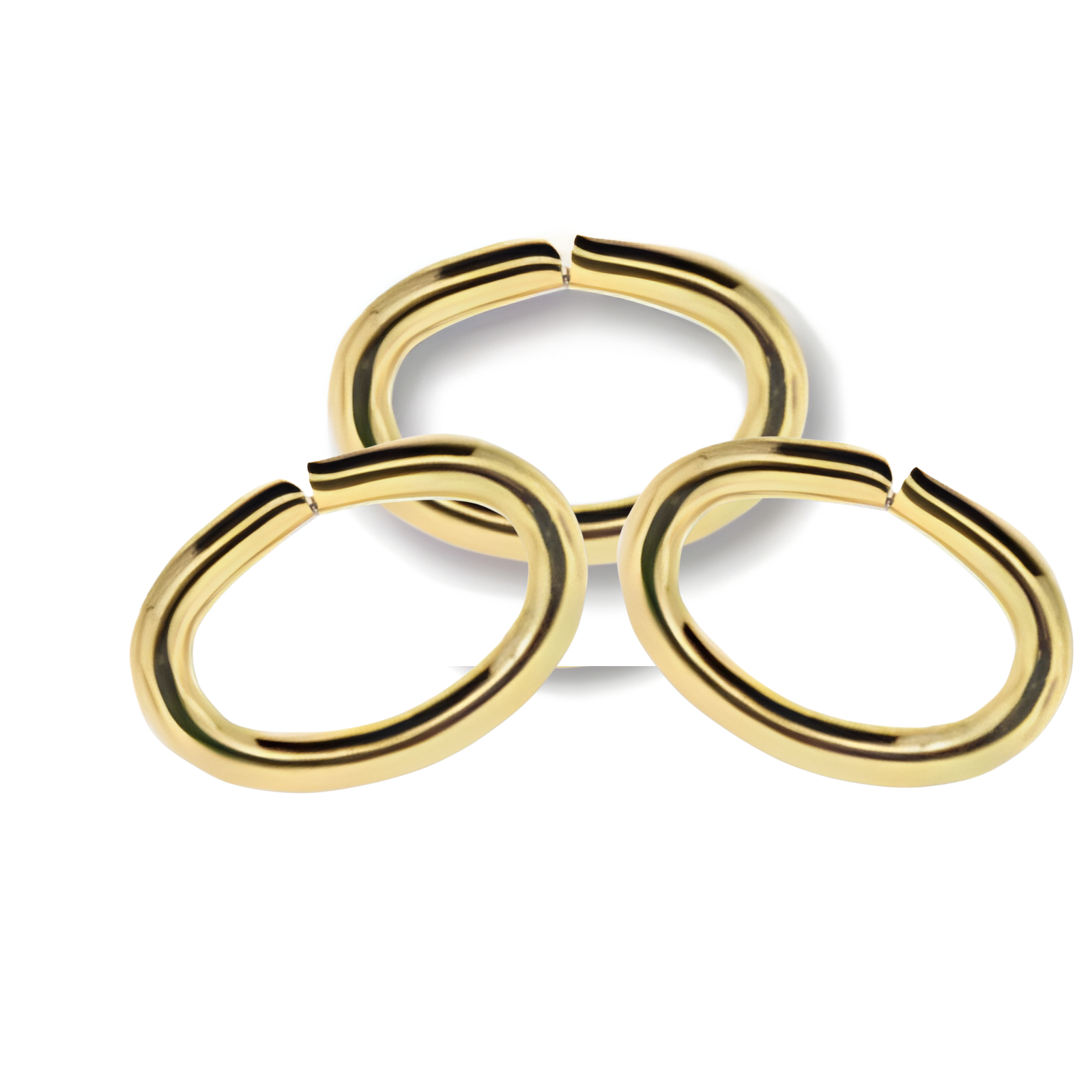 Oval Jump Rings, 18 gauge, 5x7mm O.D. 36 Pieces