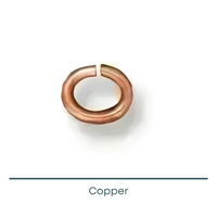Small Oval Jump Rings, 20 Gauge, 50 Pcs