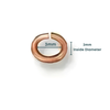 Small Oval Jump Rings, 20 Gauge, 50 Pcs