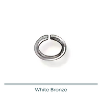 Small Oval Jump Rings, 20 Gauge, 50 Pcs
