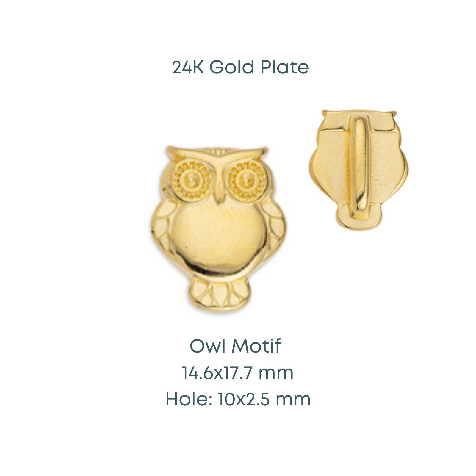 Owl Sliders for 10mm Flat Leather, 3 Finishes