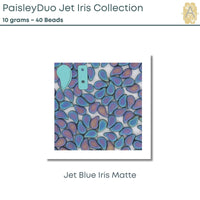 Paisleyduo beads, 10g., Jet Iris Collection, 10 Colors - The Argus Collection